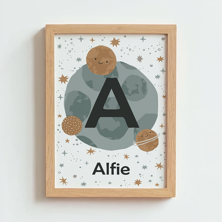 Mabel & Fox - Personalised Art Print - Space Explorer - Mabel & Fox