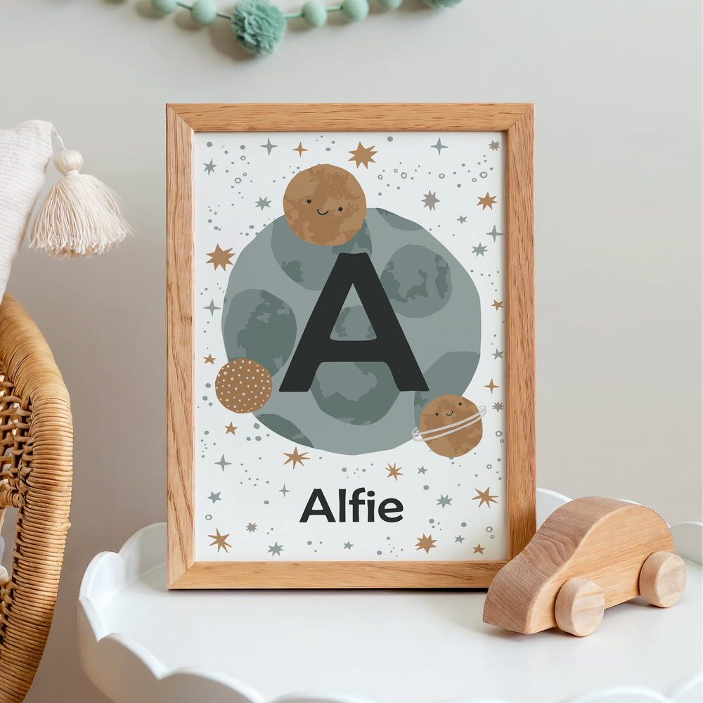 Mabel & Fox - Personalised Art Print - Space Explorer - Mabel & Fox