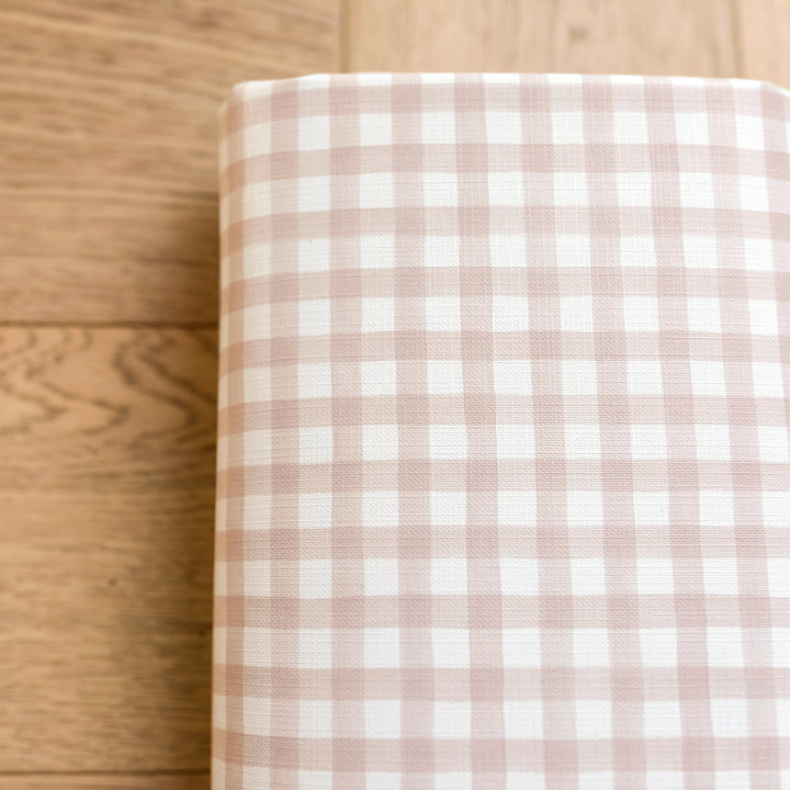 Mabel & Fox - Travel Changing Mat - Blush Gingham - Mabel & Fox