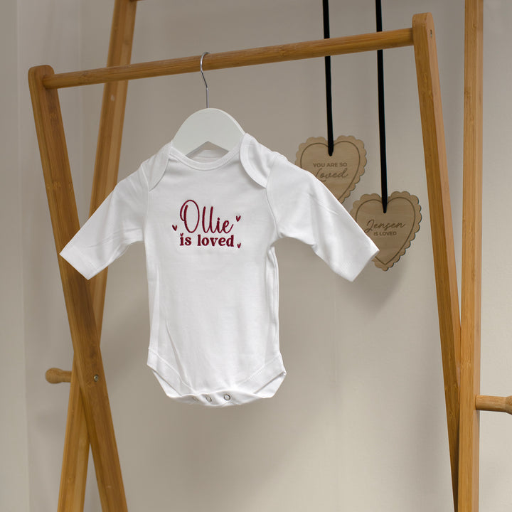 Mabel & Fox - Personalised Babygrow - Loved - Mabel & Fox