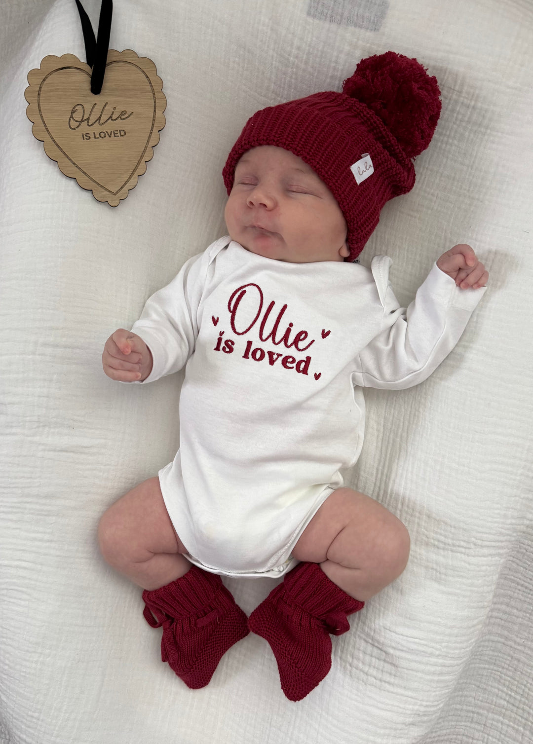 Mabel & Fox - Personalised Babygrow - Loved - Mabel & Fox