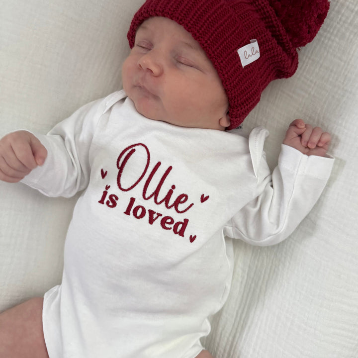 Mabel & Fox - Personalised Babygrow - Loved - Mabel & Fox