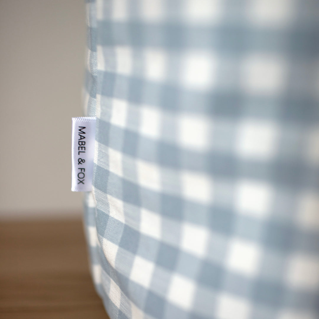 Mabel & Fox - Gingham Ruffle Basket - Blue - Mabel & Fox