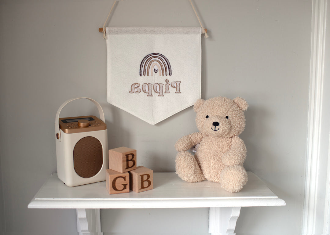 Mabel & Fox - Personalised Felt Flag - Rainbow - Mabel & Fox