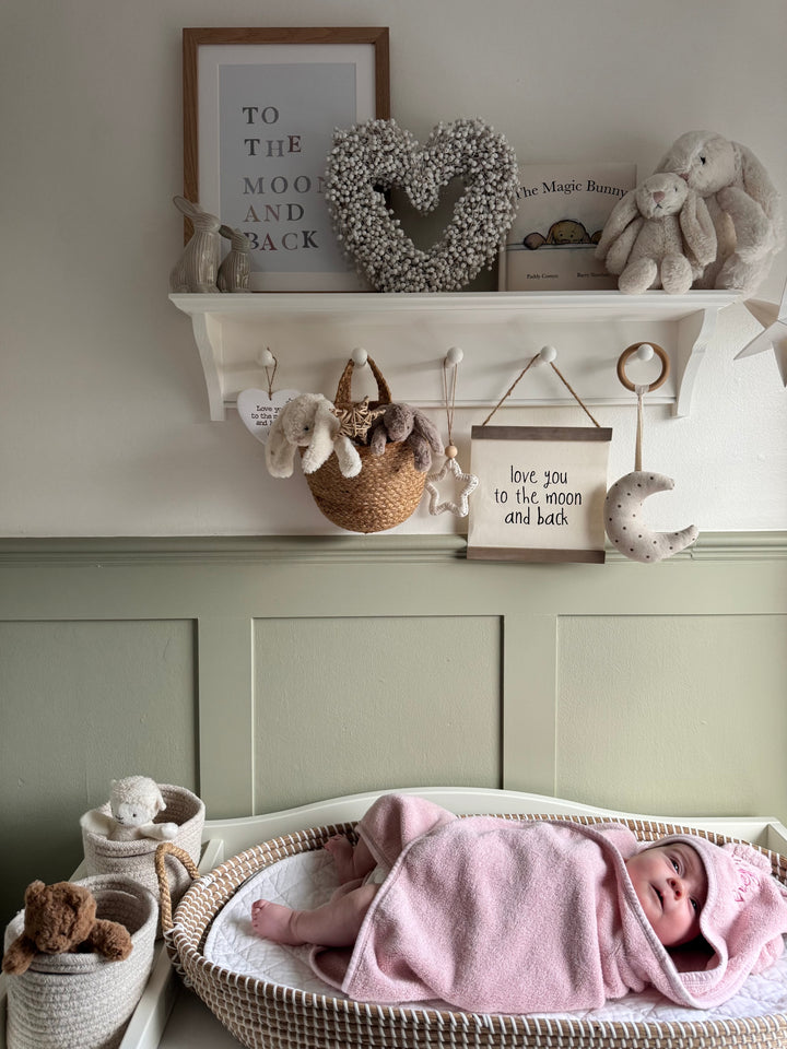 Mabel & Fox - Personalised Hooded Towel - Dusky Pink - Mabel & Fox