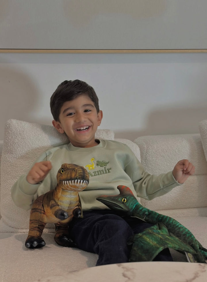 Mabel & Fox - Personalised Jumper - Dinosaur - Mabel & Fox