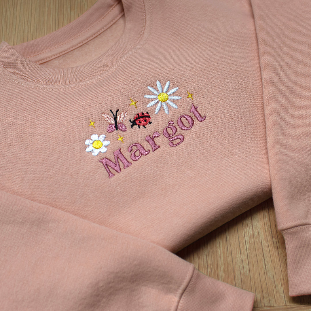 Mabel & Fox - Personalised Jumper - Flowers - Mabel & Fox