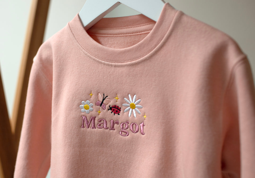 Mabel & Fox - Personalised Jumper - Flowers - Mabel & Fox