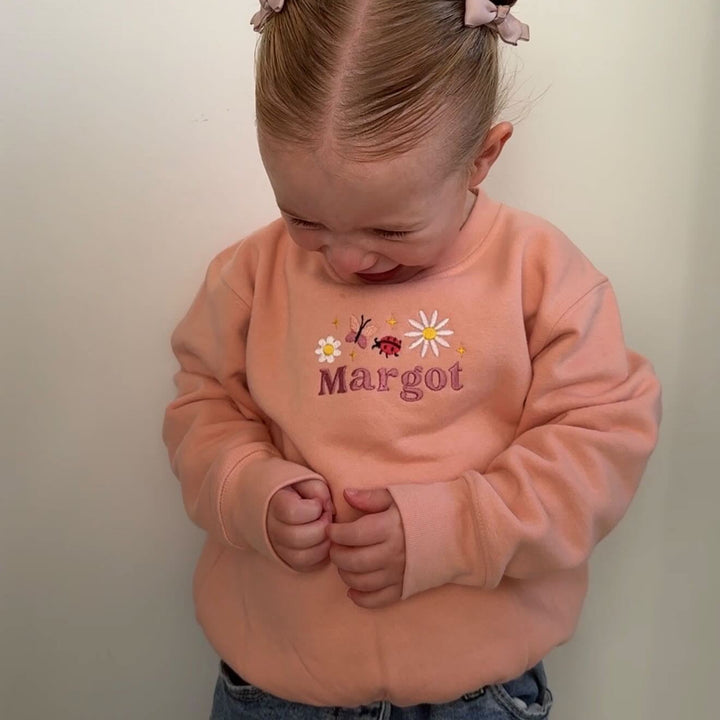 Mabel & Fox - Personalised Jumper - Flowers - Mabel & Fox