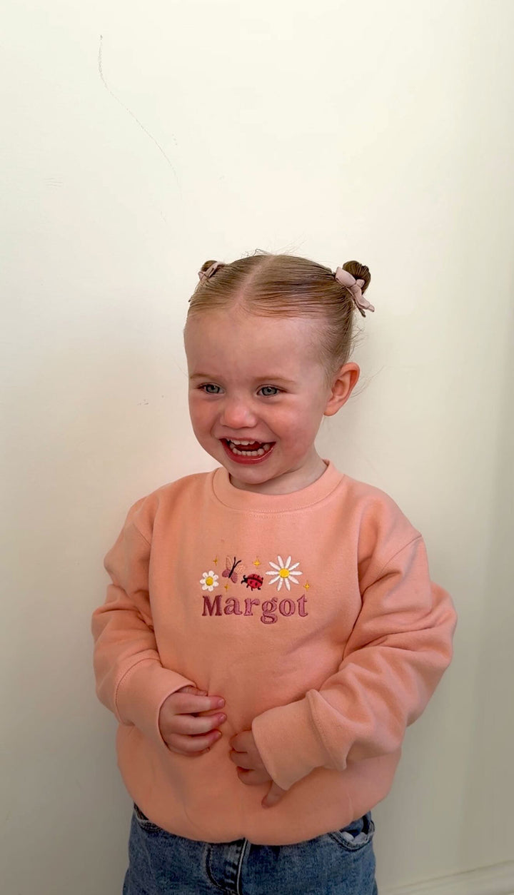 Mabel & Fox - Personalised Jumper - Flowers - Mabel & Fox