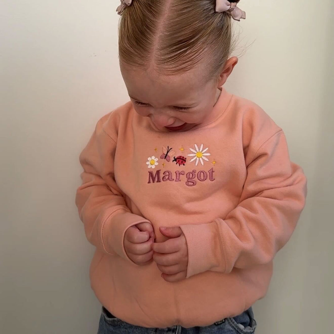 Mabel & Fox - Personalised Jumper - Flowers - Mabel & Fox