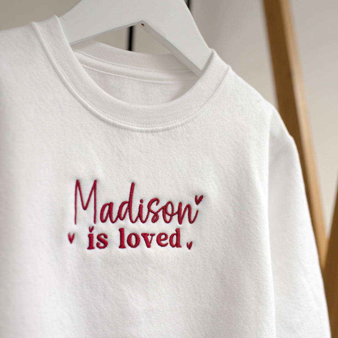 Mabel & Fox - Personalised Jumper - Loved - Mabel & Fox