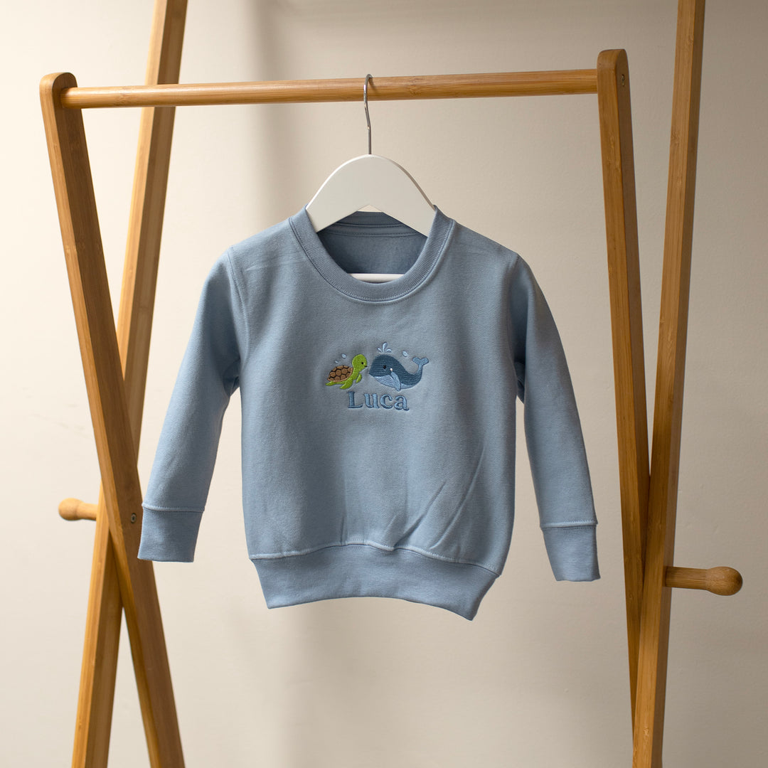 Mabel & Fox - Personalised Jumper - Ocean - Mabel & Fox
