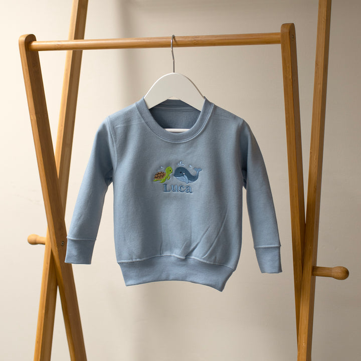 Mabel & Fox - Personalised Jumper - Ocean - Mabel & Fox
