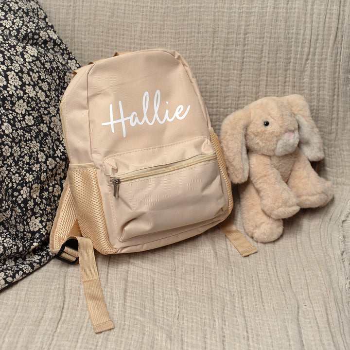 Mabel & Fox - Personalised Kids Mini Backpack - Cream - Mabel & Fox