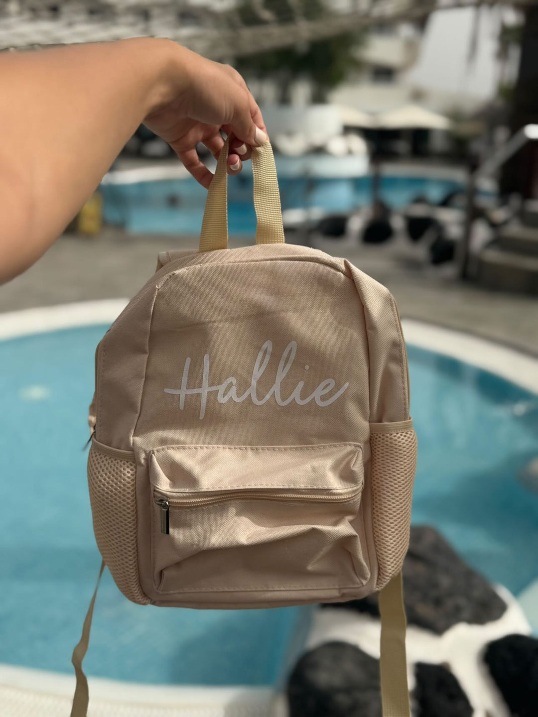 Mabel & Fox - Personalised Kids Mini Backpack - Cream - Mabel & Fox