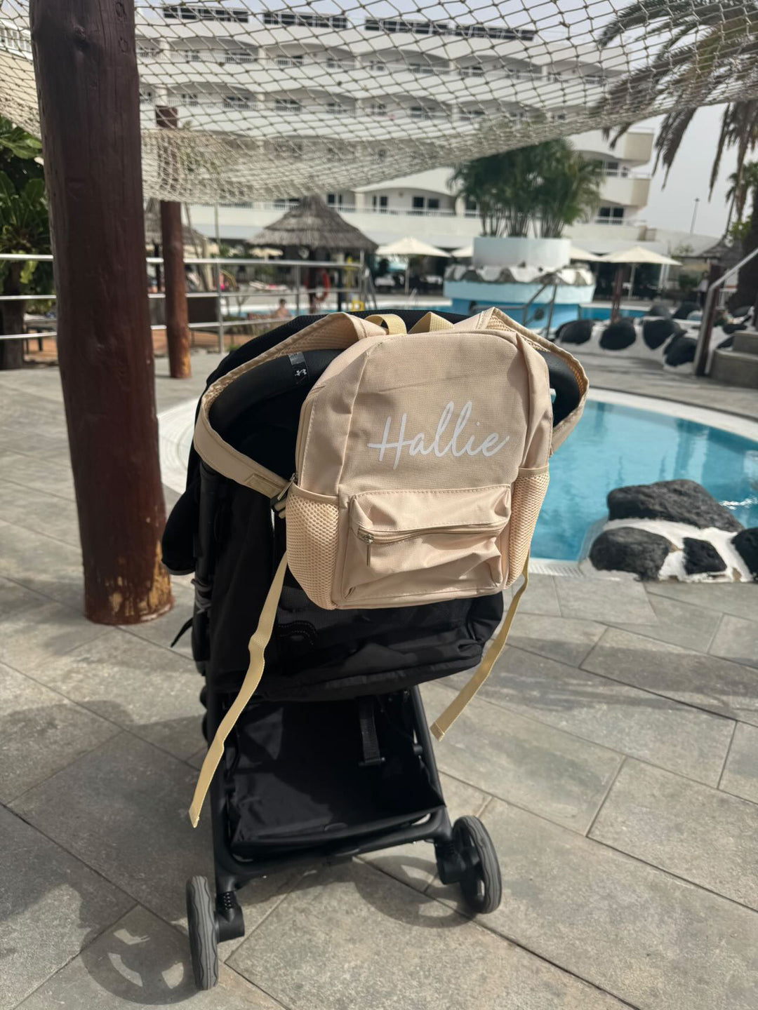 Mabel & Fox - Personalised Kids Mini Backpack - Cream - Mabel & Fox