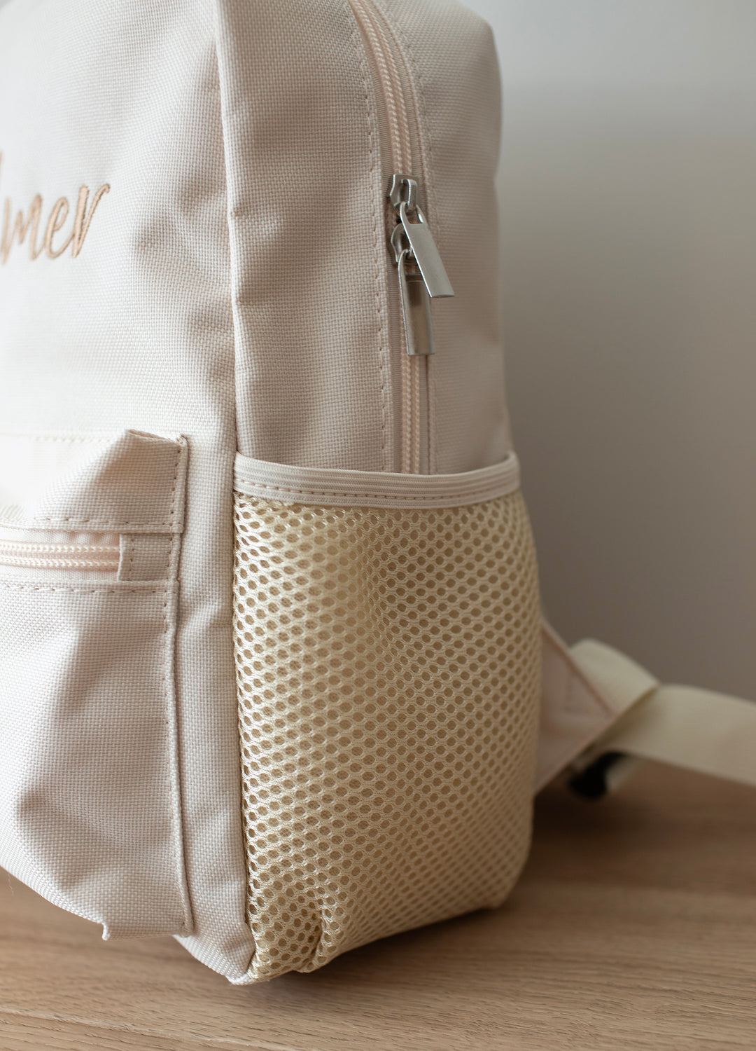 Mabel & Fox - Personalised Kids Mini Backpack - Cream - Mabel & Fox