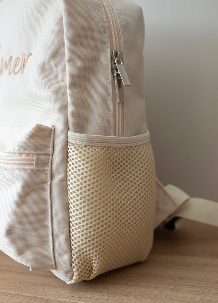 Mabel & Fox - Personalised Kids Mini Backpack - Cream - Mabel & Fox