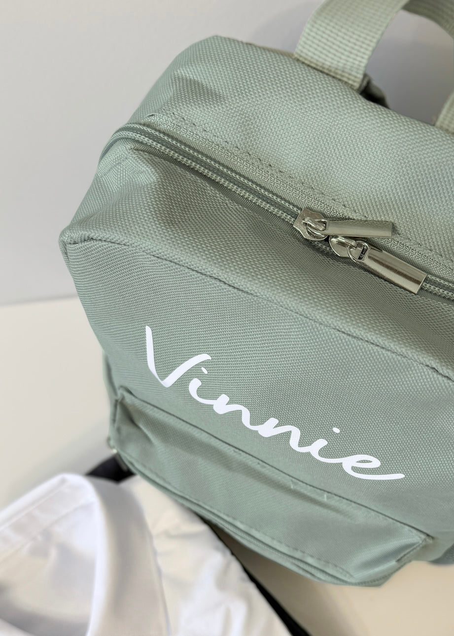 Mabel & Fox - Personalised Kids Mini Backpack - Sage - Mabel & Fox