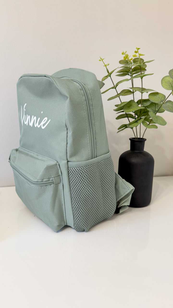 Mabel & Fox - Personalised Kids Mini Backpack - Sage - Mabel & Fox