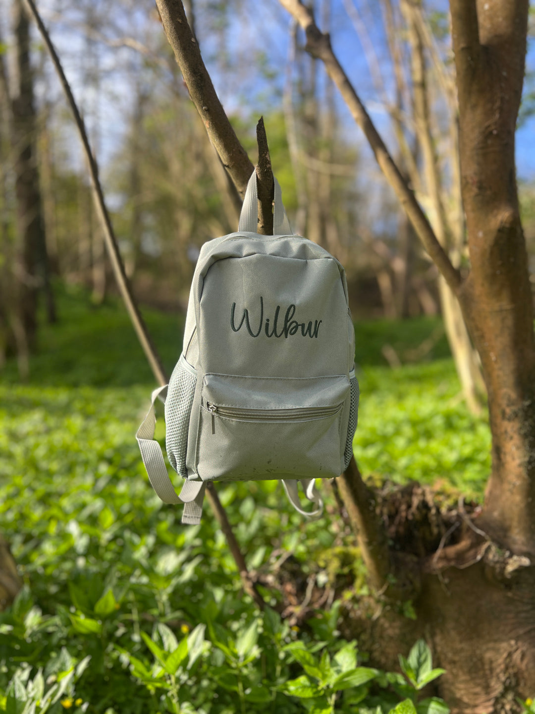 Mabel & Fox - Personalised Kids Mini Backpack - Sage - Mabel & Fox