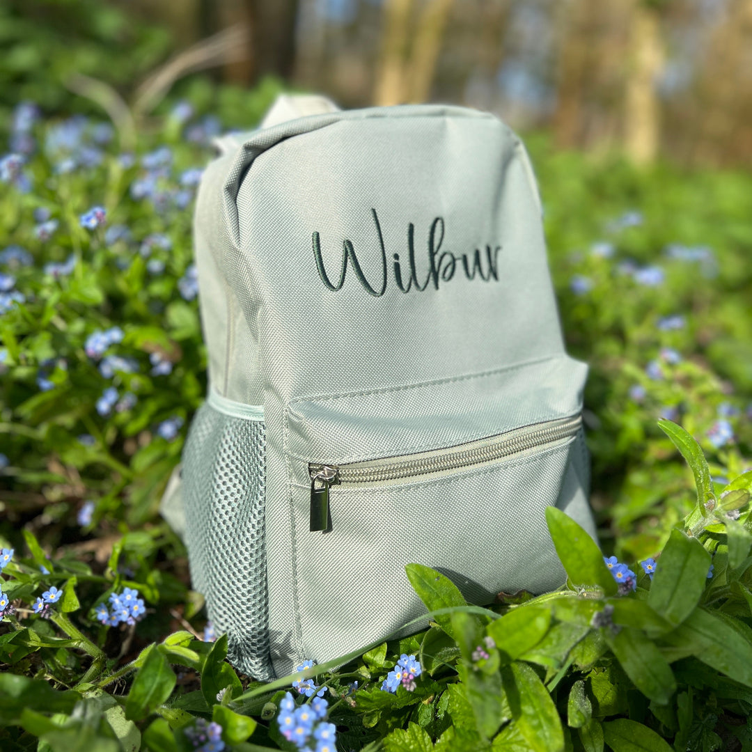 Mabel & Fox - Personalised Kids Mini Backpack - Sage - Mabel & Fox