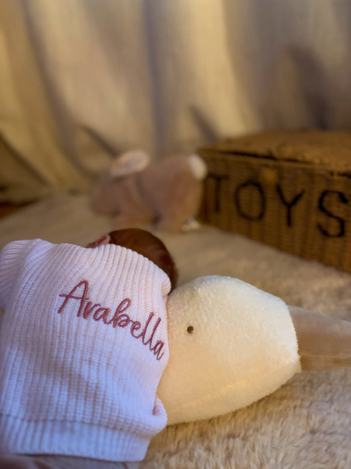 Mabel & Fox - Personalised Knitted Cardigan - Pink - Mabel & Fox