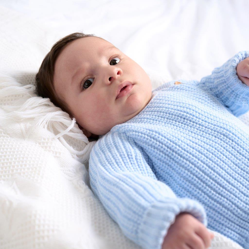 Mabel & Fox - Knitted Jumper - Blue - Mabel & Fox