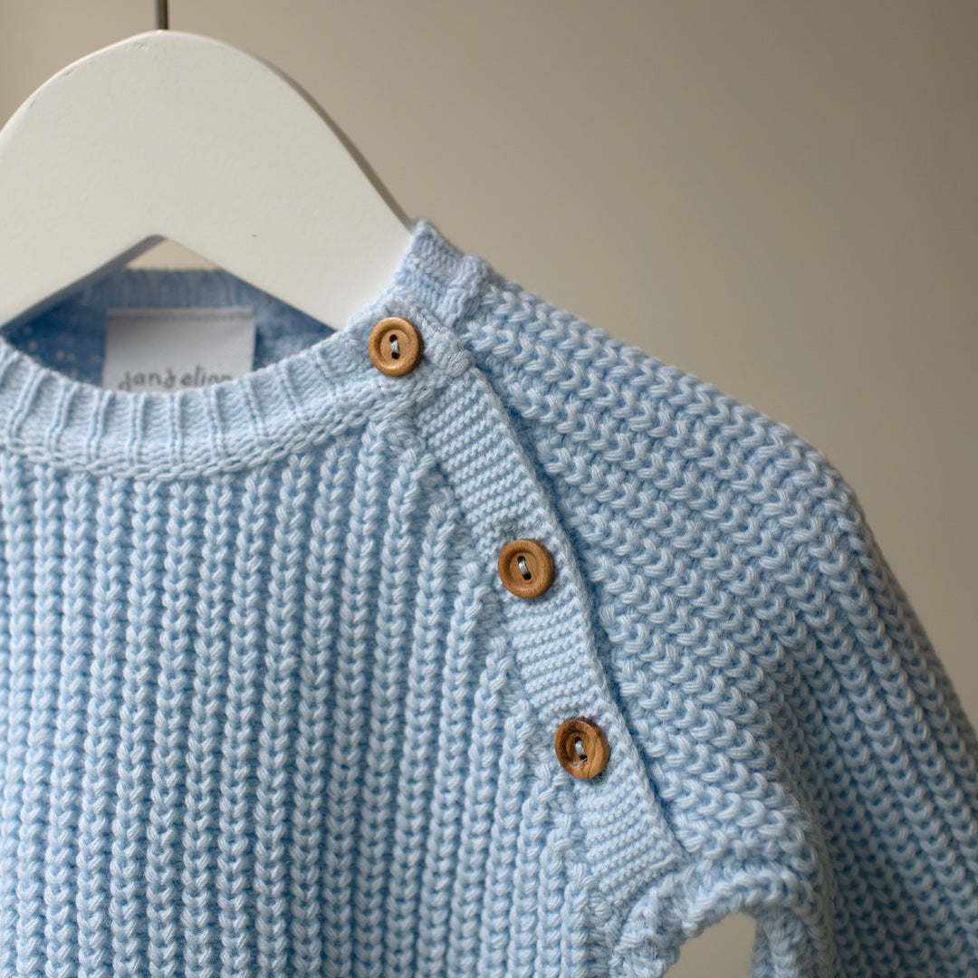 Mabel & Fox - Knitted Jumper - Blue - Mabel & Fox