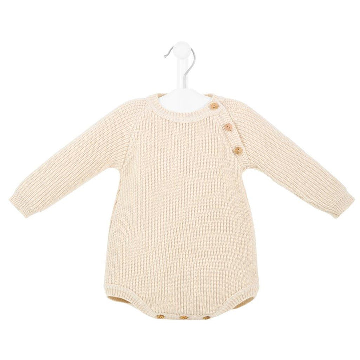 Mabel & Fox - Knitted Romper - Taupe - Mabel & Fox
