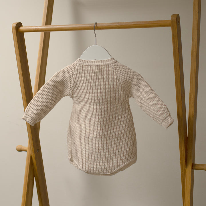 Mabel & Fox - Knitted Romper - Taupe - Mabel & Fox