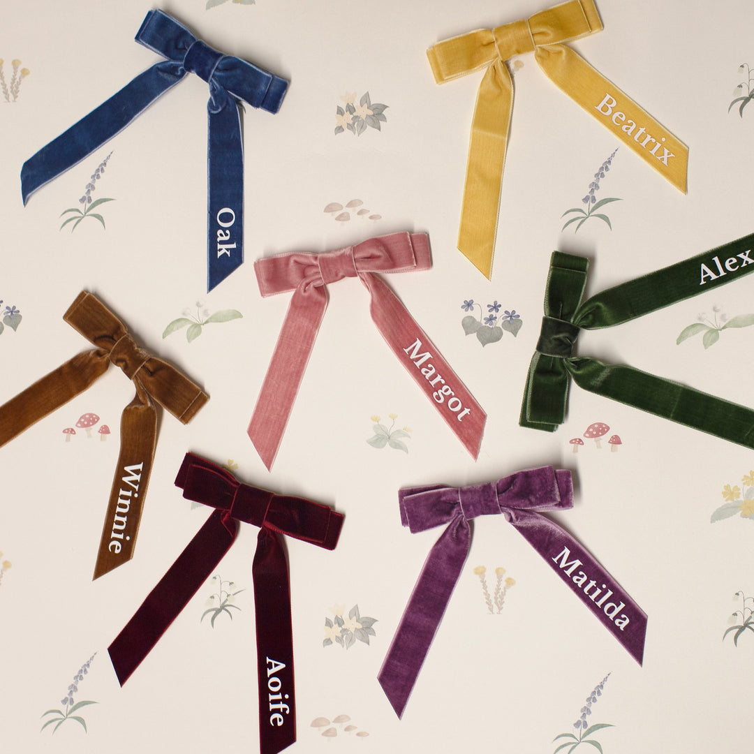 Mabel & Fox - Personalised Name Hair Bow Clip - Mabel & Fox