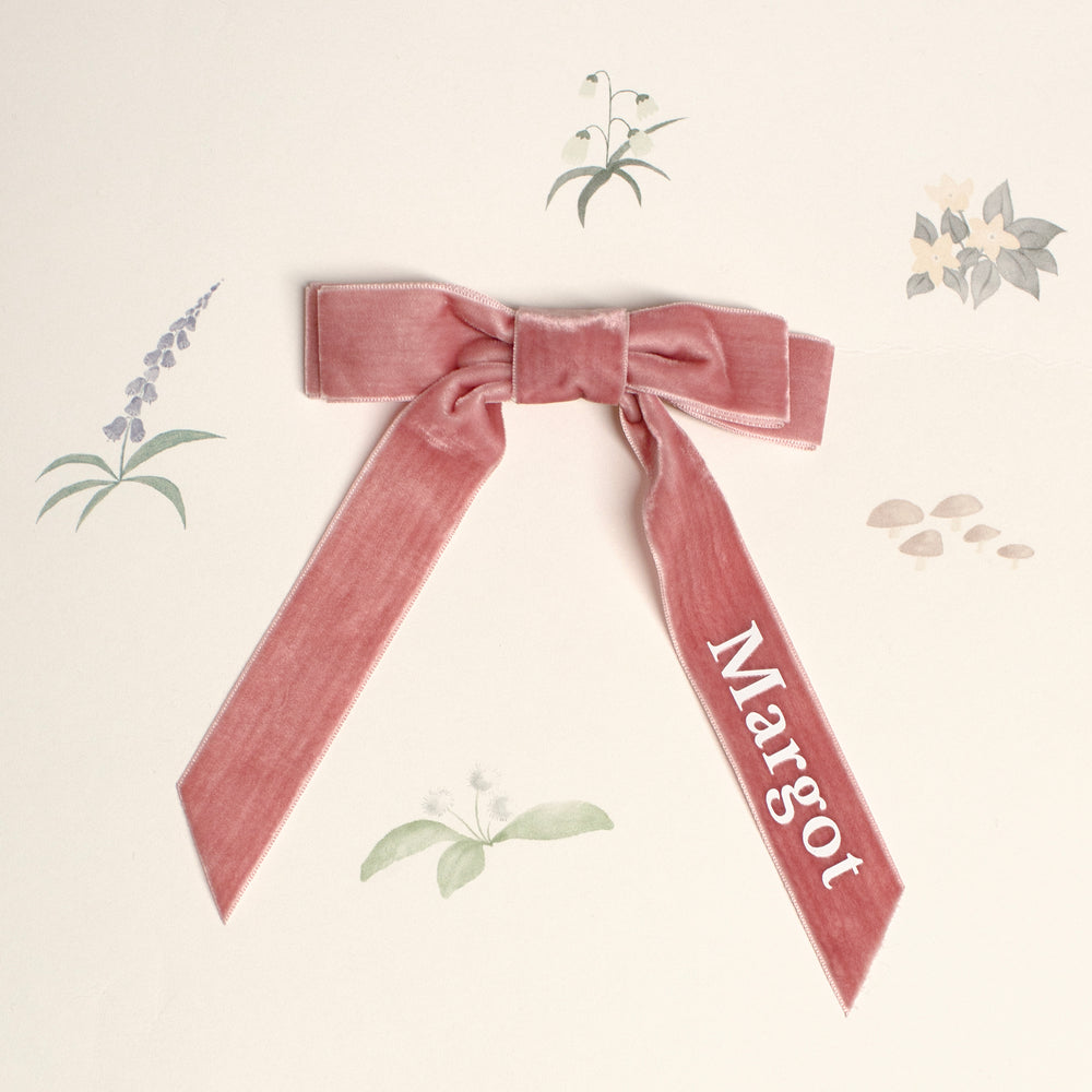 Mabel & Fox - Personalised Name Hair Bow Clip - Mabel & Fox