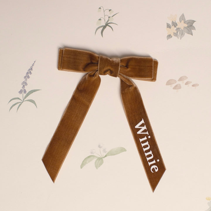 Mabel & Fox - Personalised Name Hair Bow Clip - Mabel & Fox