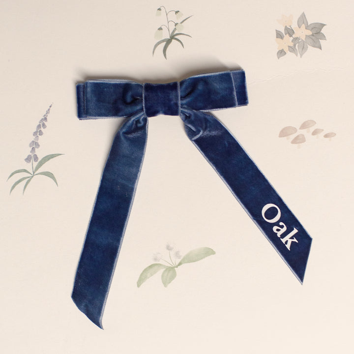 Mabel & Fox - Personalised Name Hair Bow Clip - Mabel & Fox