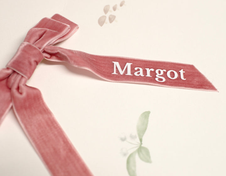 Mabel & Fox - Personalised Name Hair Bow Clip - Mabel & Fox