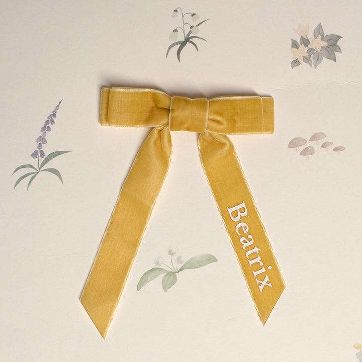 Mabel & Fox - Personalised Name Hair Bow Clip - Mabel & Fox