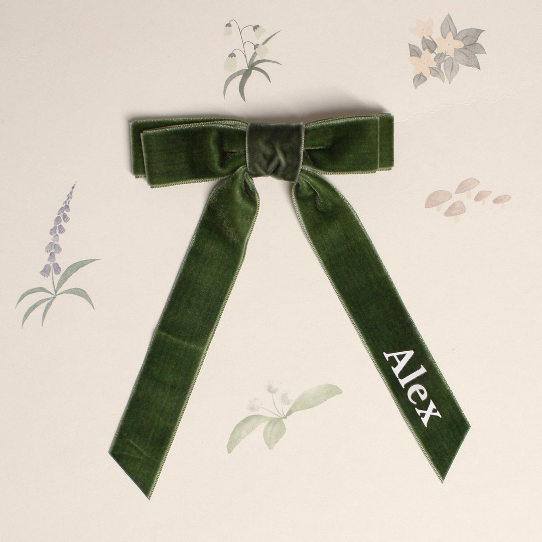 Mabel & Fox - Personalised Name Hair Bow Clip - Mabel & Fox