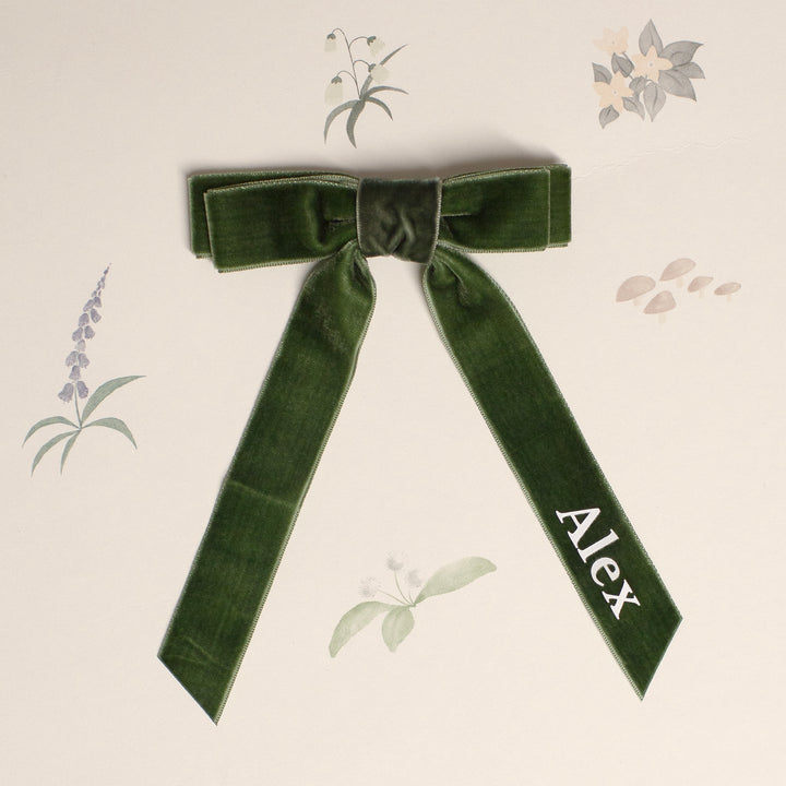 Mabel & Fox - Personalised Name Hair Bow Clip - Mabel & Fox