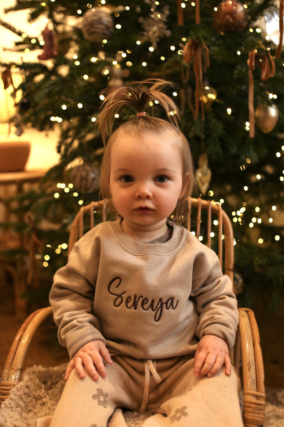 Mabel & Fox - Personalised Name Jumper - Brown - Mabel & Fox