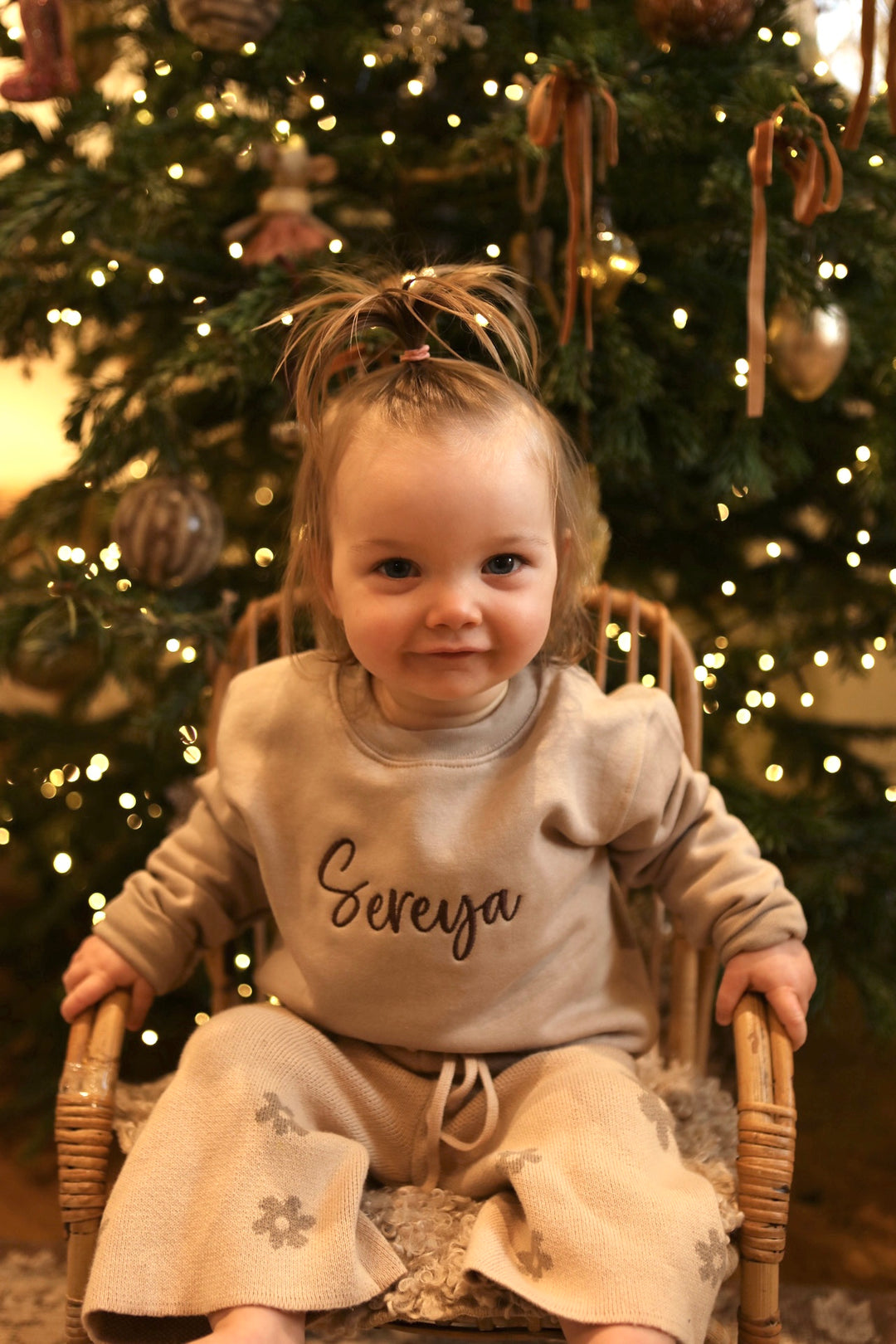 Mabel & Fox - Personalised Name Jumper - Brown - Mabel & Fox