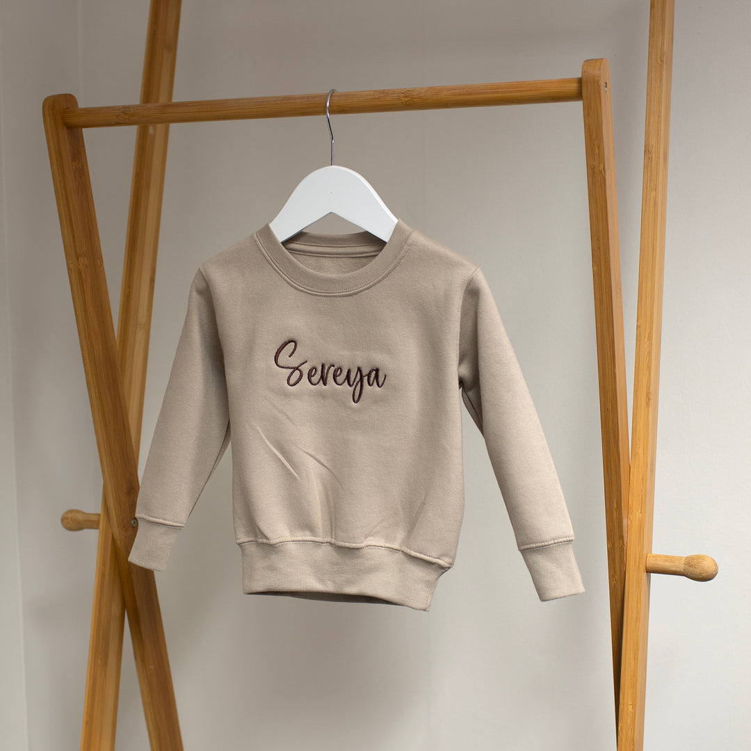 Mabel & Fox - Personalised Name Jumper - Brown - Mabel & Fox