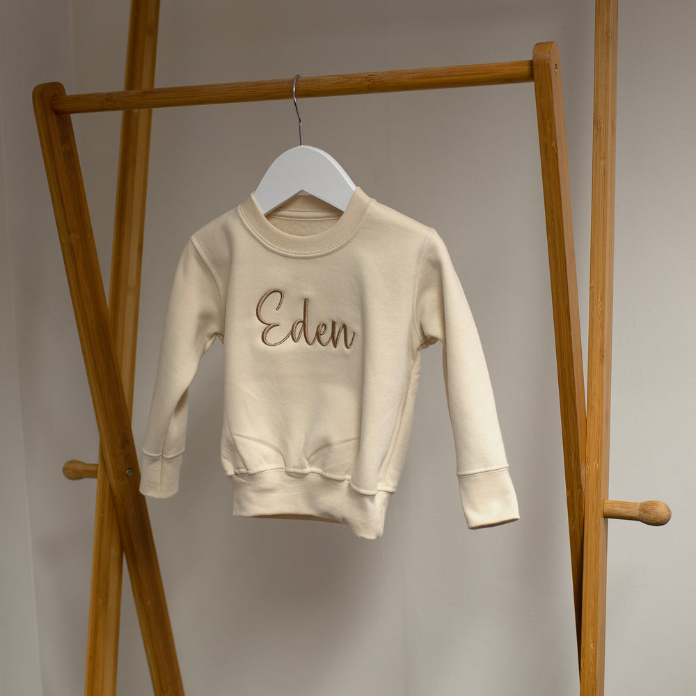 Mabel & Fox - Personalised Name Jumper - Oat - Mabel & Fox