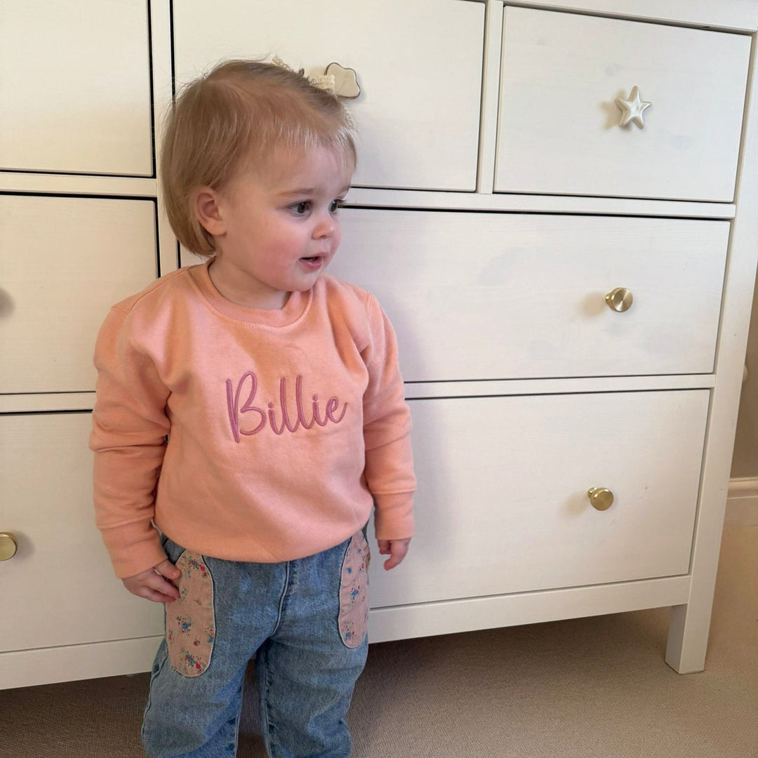 Mabel & Fox - Personalised Name Jumper - Pink - Mabel & Fox