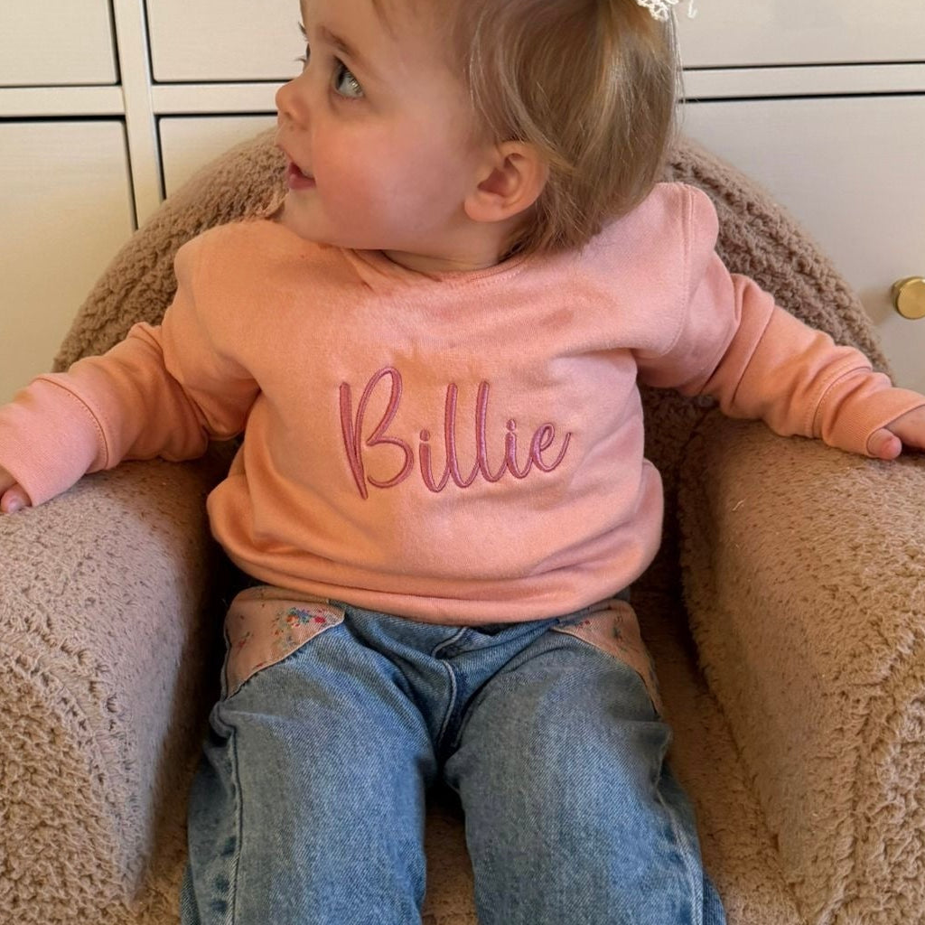 Mabel & Fox - Personalised Name Jumper - Pink - Mabel & Fox