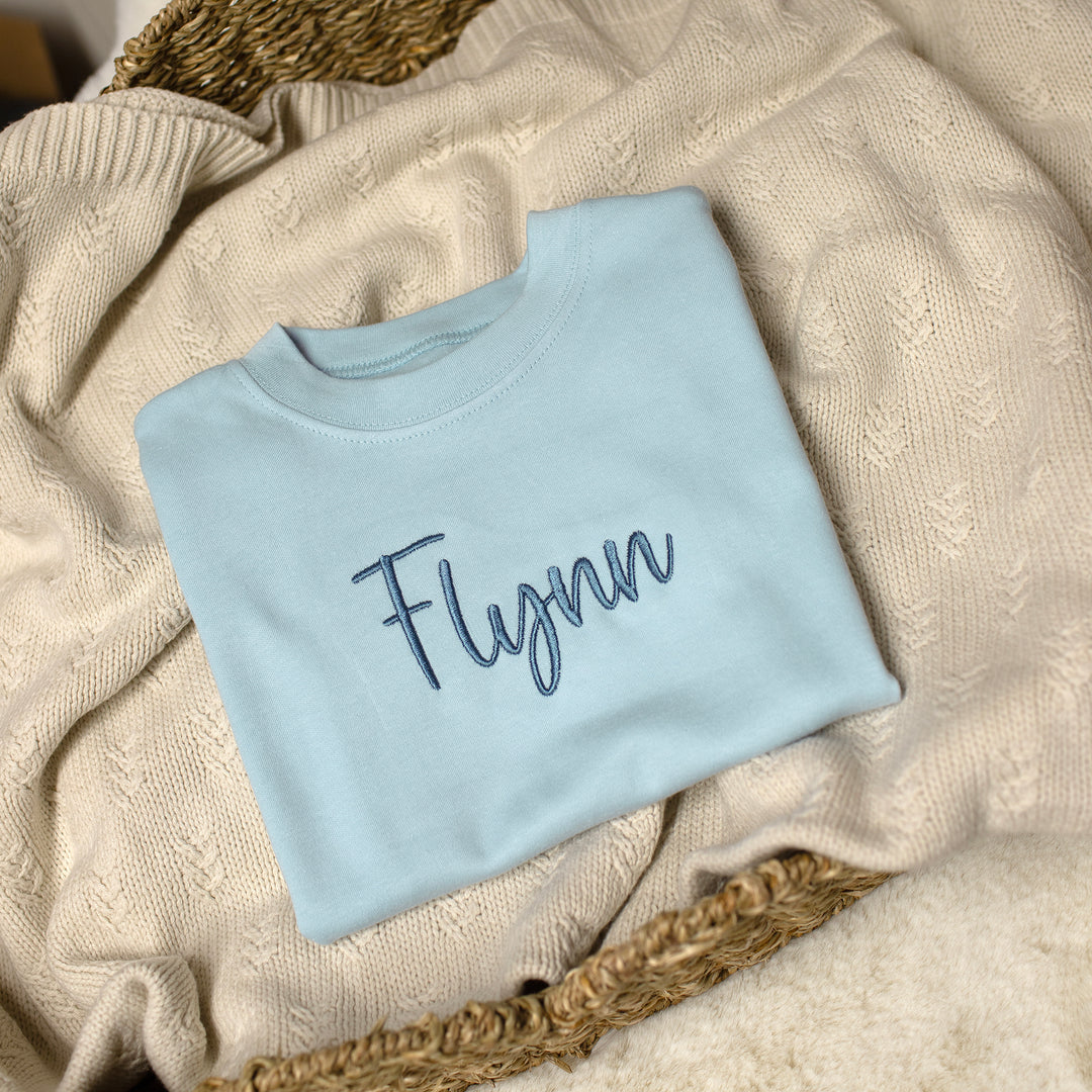 Mabel & Fox - Personalised Name T-Shirt - Blue - Mabel & Fox