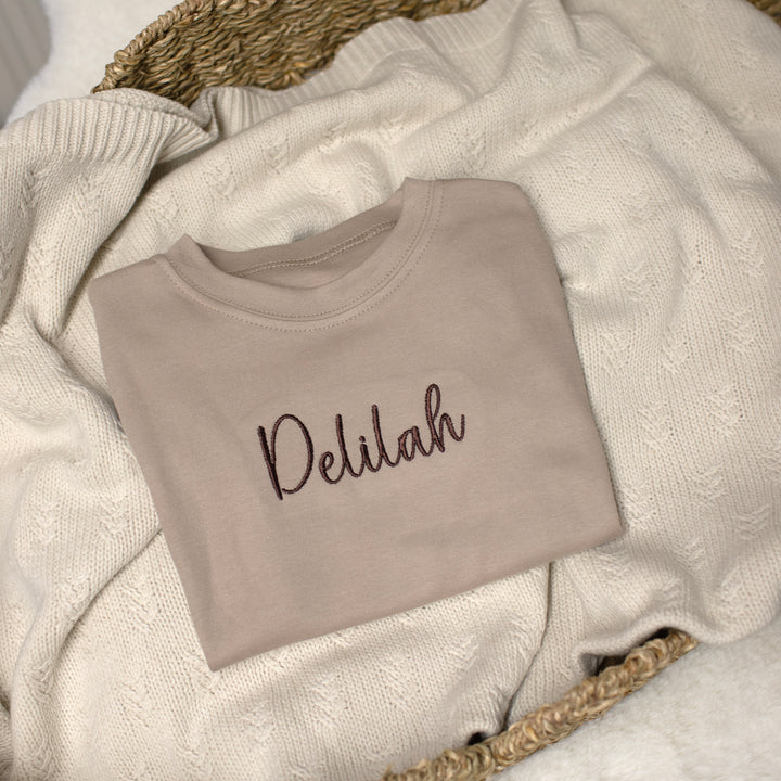 Mabel & Fox - Personalised Name T-Shirt - Brown - Mabel & Fox