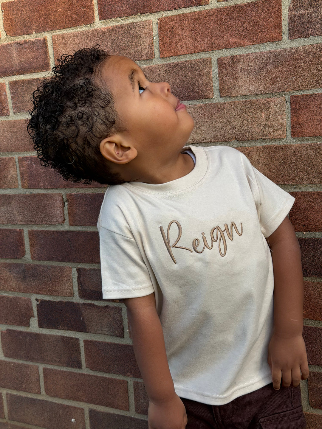 Mabel & Fox - Personalised Name T-Shirt - Oat - Mabel & Fox