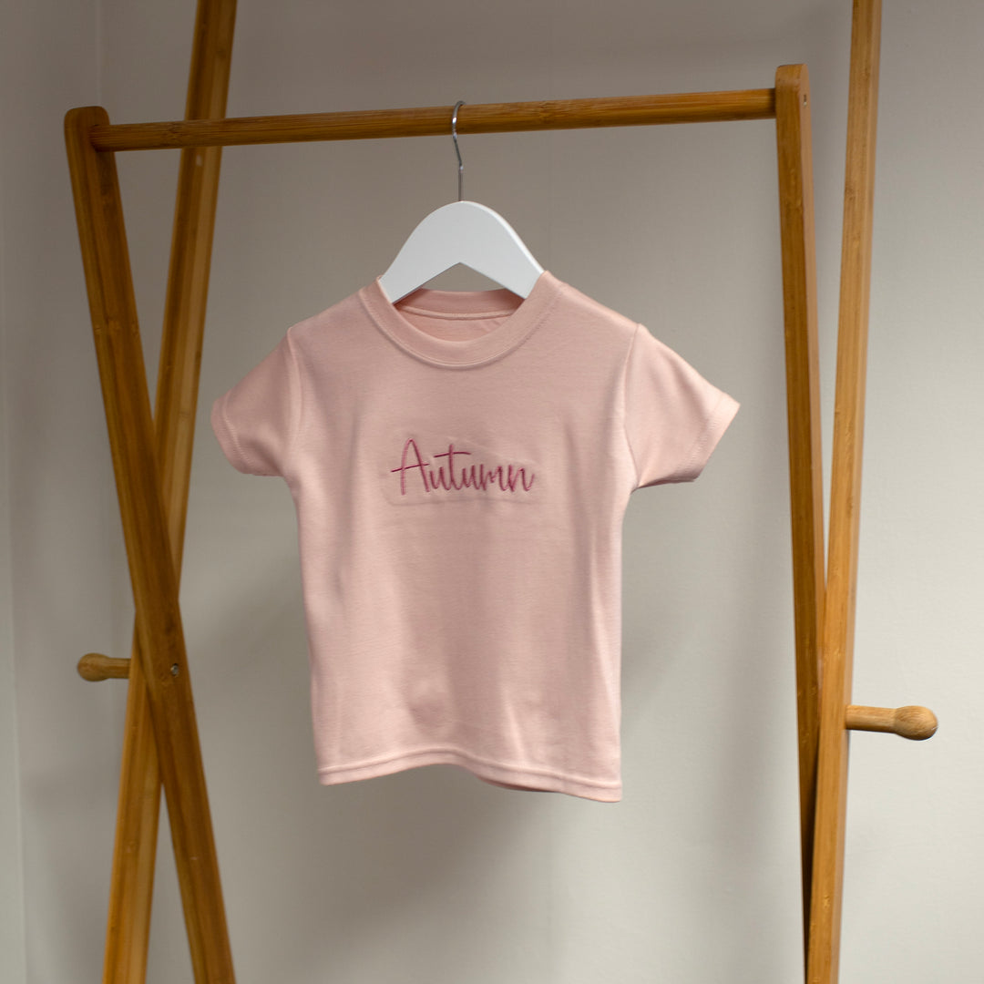 Mabel & Fox - Personalised Name T-Shirt - Pink - Mabel & Fox